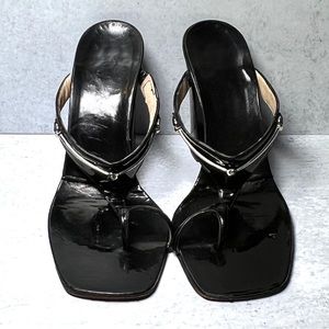 Vintage Tom Ford for Gucci patent leather sandals.